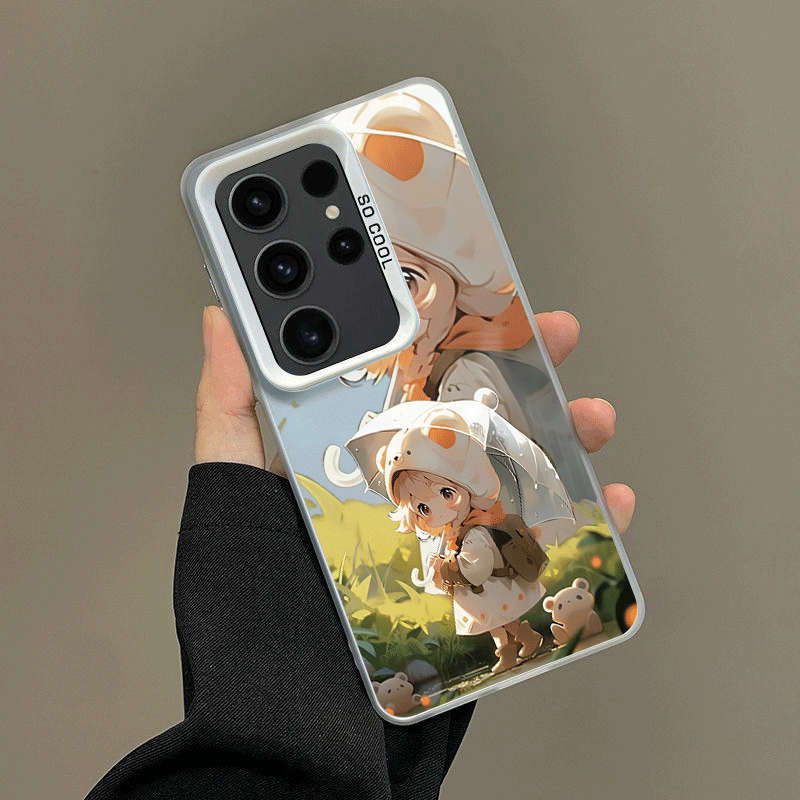 1pc Transparent Grey For Samsung Galaxy S21 Ultra 5G Phone Cases