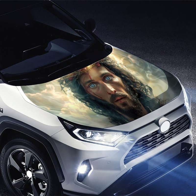 1pc Black Jesus Christian Themed Stickers