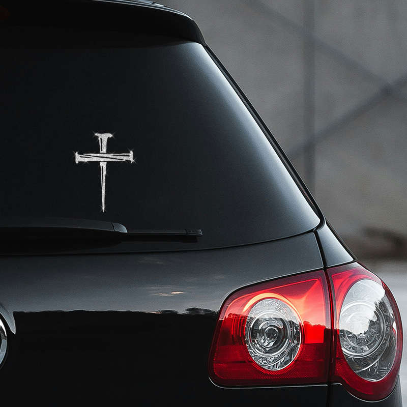 1pc  silvery  Jesus Christian Themed Stickers