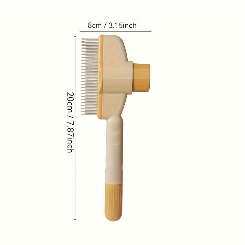 1pc Yellow Comb Pet Comb