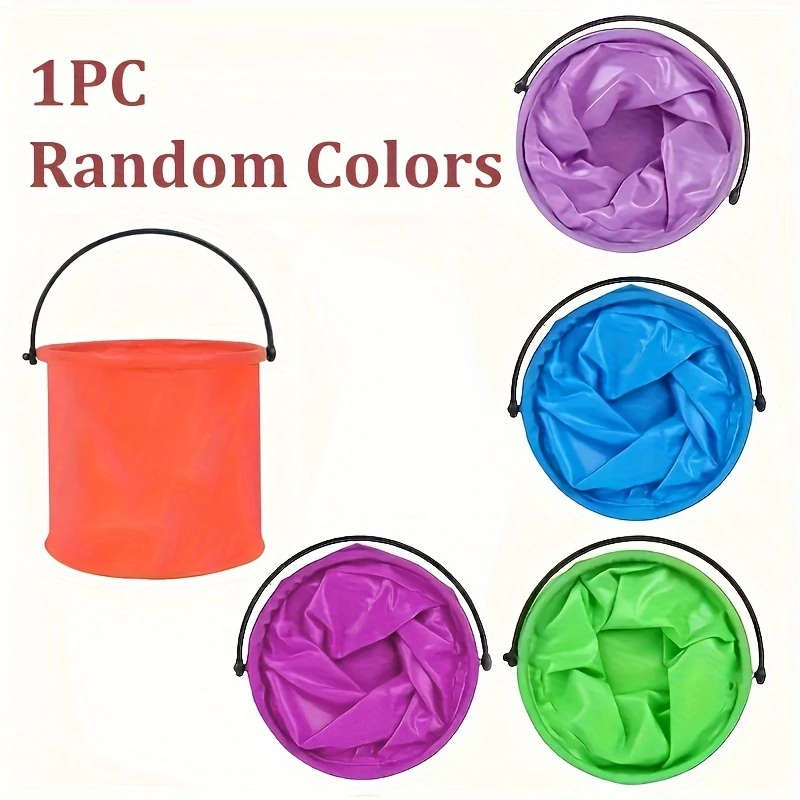 1pc Multi-Functional Collapsible Bucket Durable And Portable Ideal for The Beach Travel And Outdoor