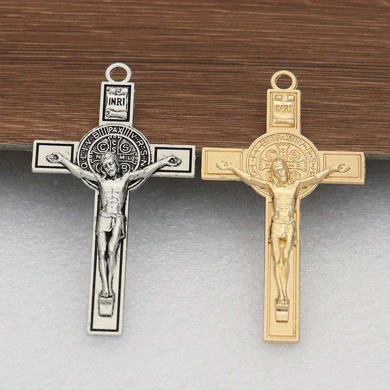 1 Piece Retro Cyan Jesus Theme Pendant