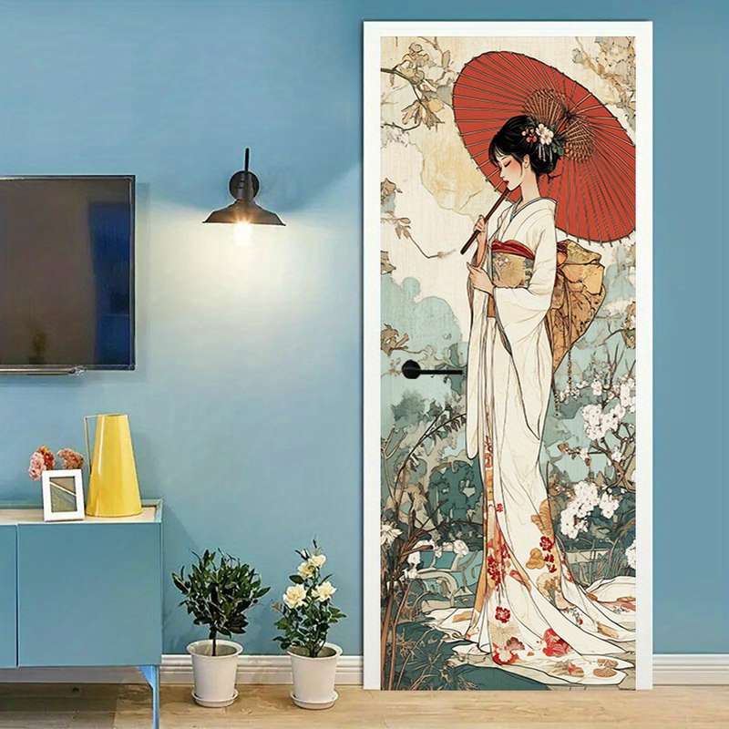 1Pc 76.96x199.9cm Door Window Sticker