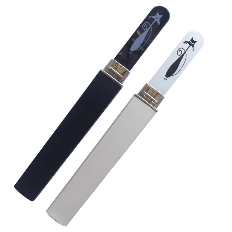 1pc Cute Cat Pattern Stainless Steel Nail File Suitable for Manicure and Pedicure Grinding an