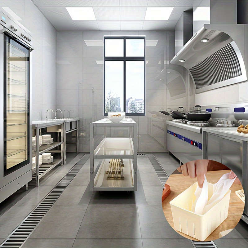 1pc White Plastic Cheese Tofu Press with Multi-Layer Filter Quick and Easy Kitchen Tool for
