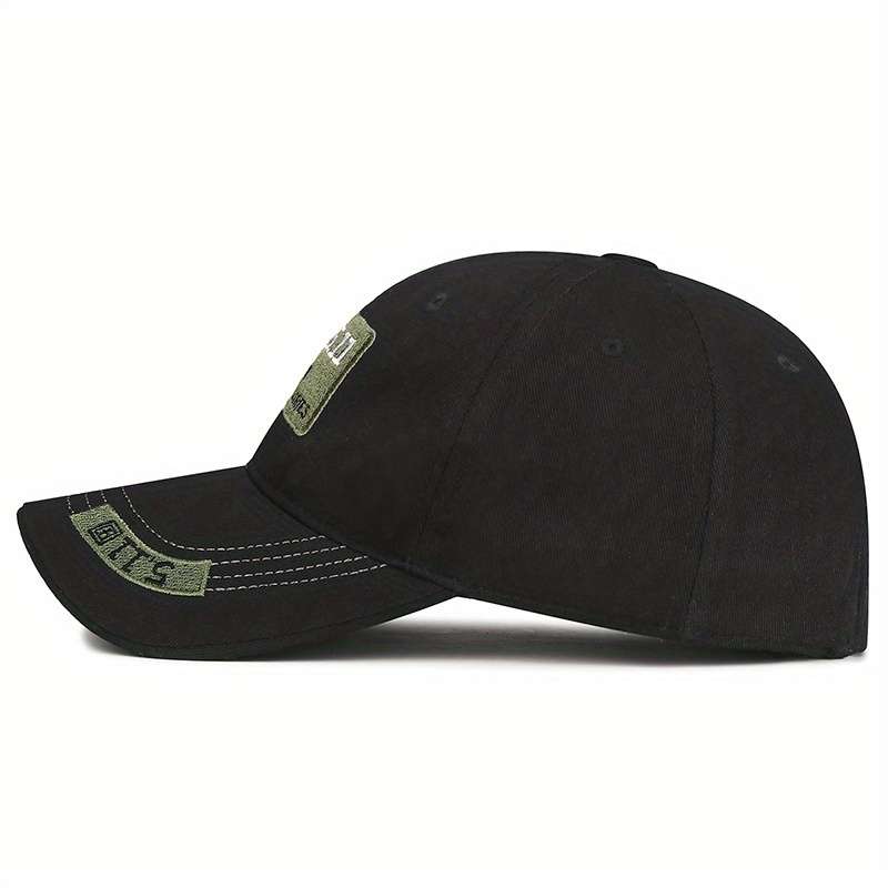 1pc Men's Tactical Camouflage Baseball Cap Adjustable Sunshade Hat with Embroidered "12.98meter D