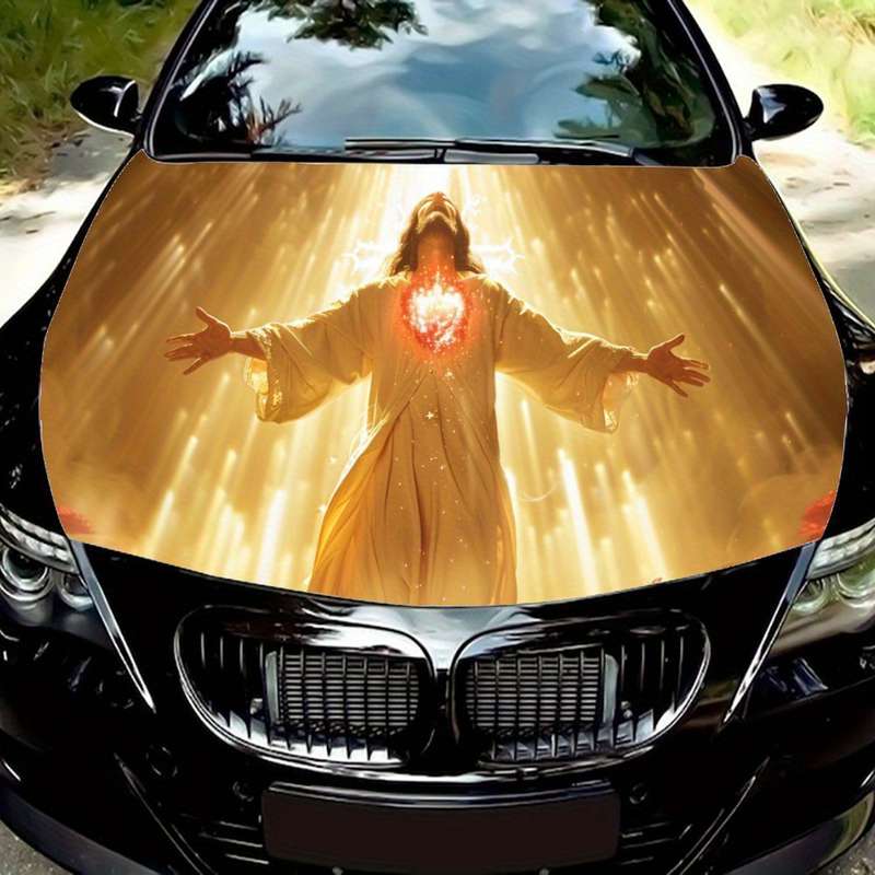 1pc Black Jesus Christian Themed Stickers