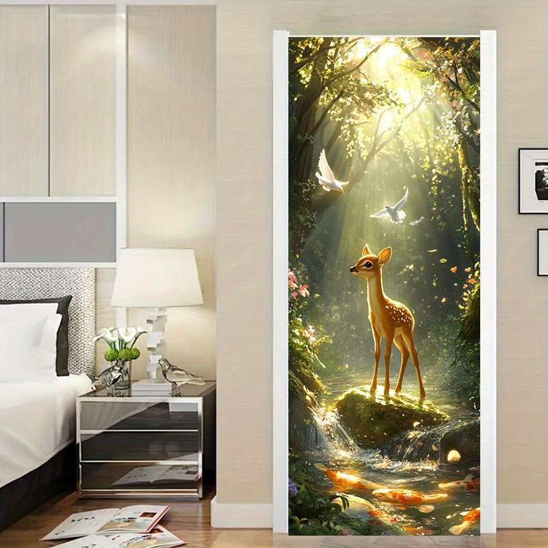 1Pc 77x200cm Door Window Sticker