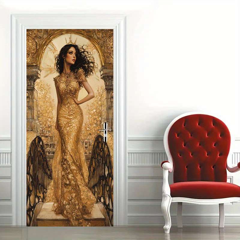 1Pc 76.96x199.9cm Door Window Sticker