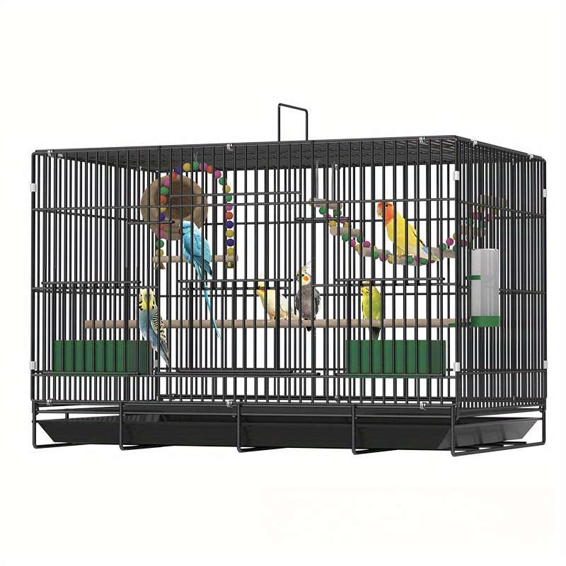 1pc Crates + Trays + Feed Troughs + Stand Poles size 51*39*35cmPet Cage
