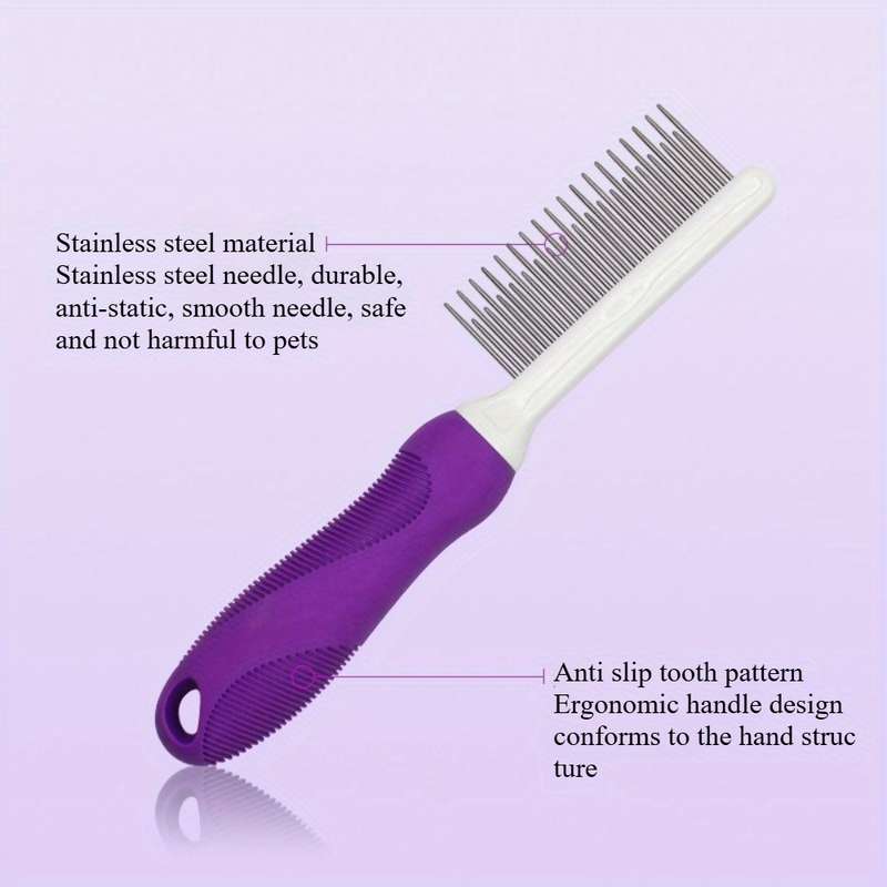 1pc Purple Pet Comb