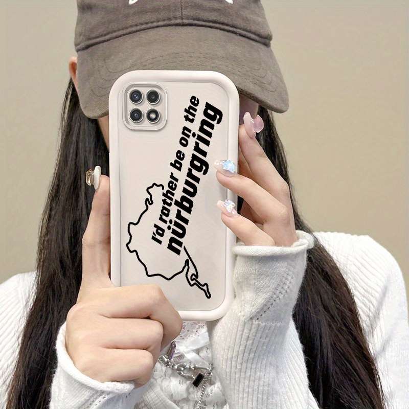 1pc White For Samsung Galaxy A05s Phone Cases