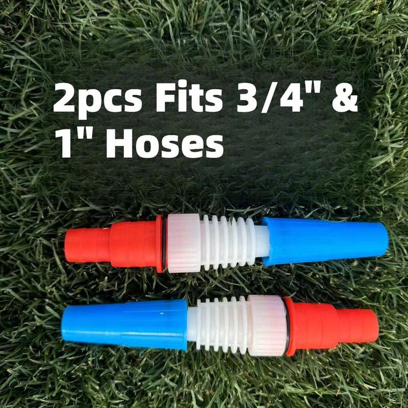 2Pcs Of 6 Minutes 2.54cm Abs Plastic Garden Hose Nozzle Sprayer Gun