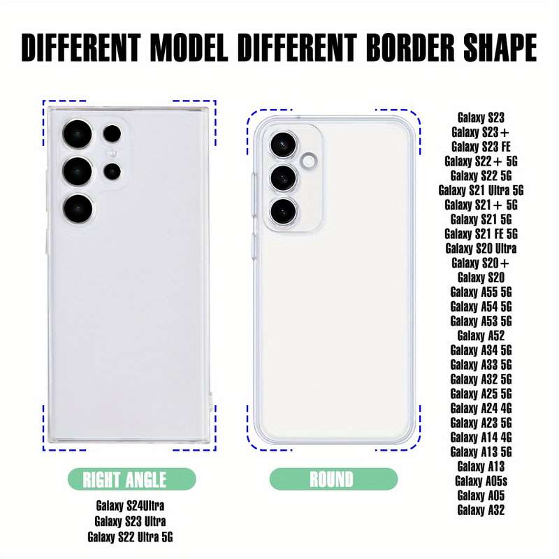 1pc Transparent For Samsung Galaxy A52 5G Phone Cases