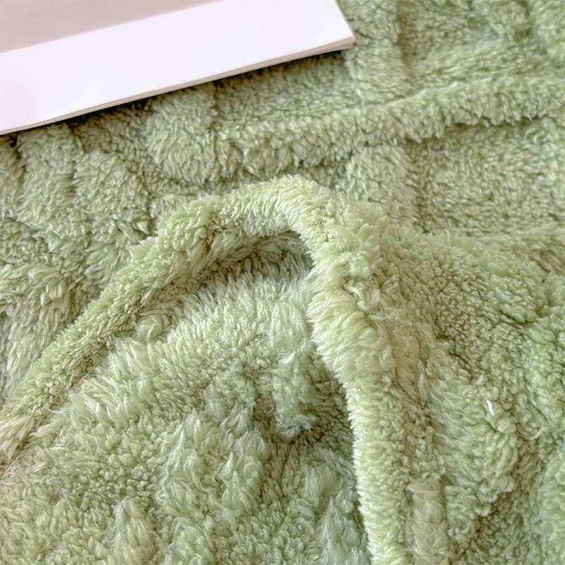 1ps Blanket Color Fruit Green size 180x380cm Four Seater