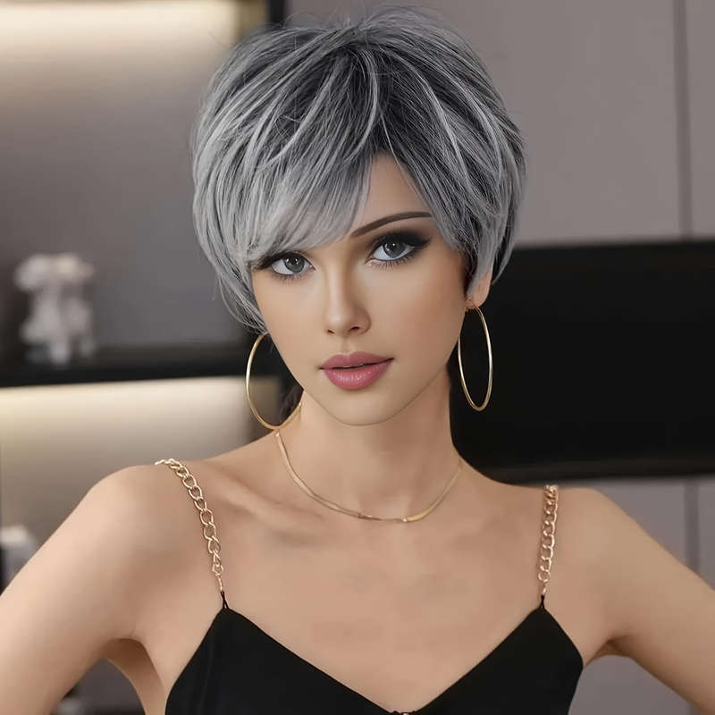 1Pc Golden 15.24cm Fashion Design Wig