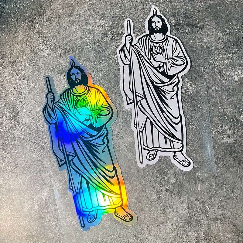 2PCS  Jesus Christian Themed Stickers