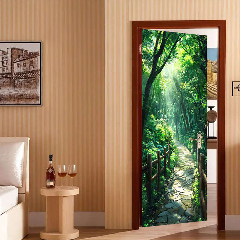 1Pc 76.96x199.9cm Door Window Sticker