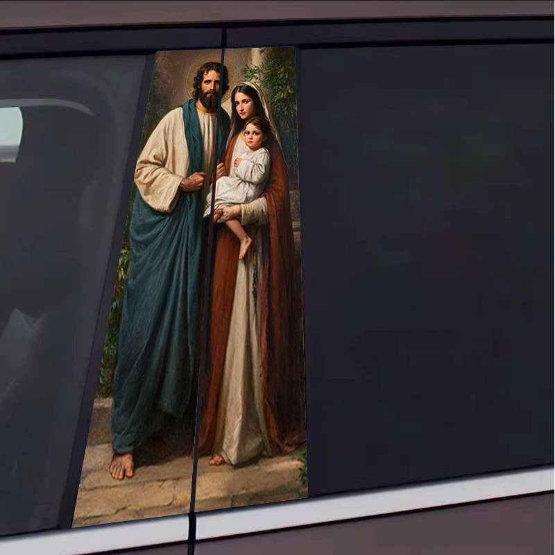 2pcs Jesus Christian Themed Stickers
