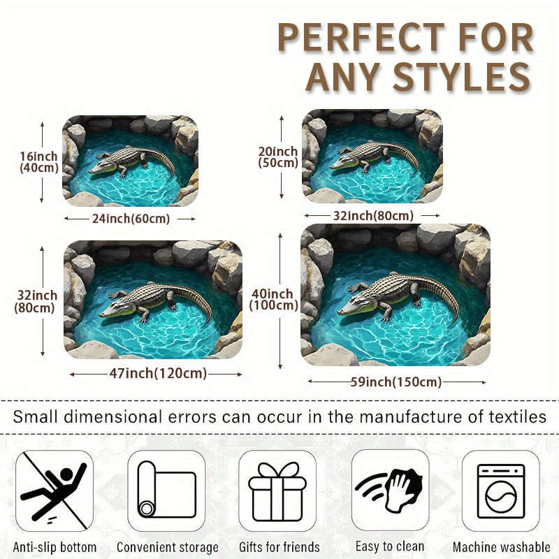 1Pc 31.49x47.24inch 80x120cm Floor Mat