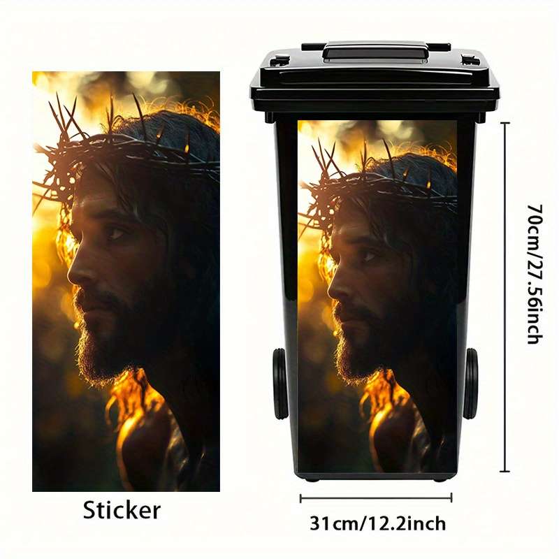 1pc 30.99x69.85cm Jesus Christian Themed Stickers