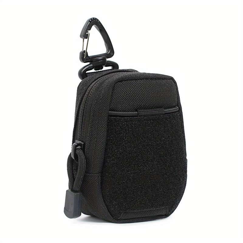 1pc Tactical Waist Pack Polyester EDC Utility Pouch Running Fanny Pack with Card Holder Earphone