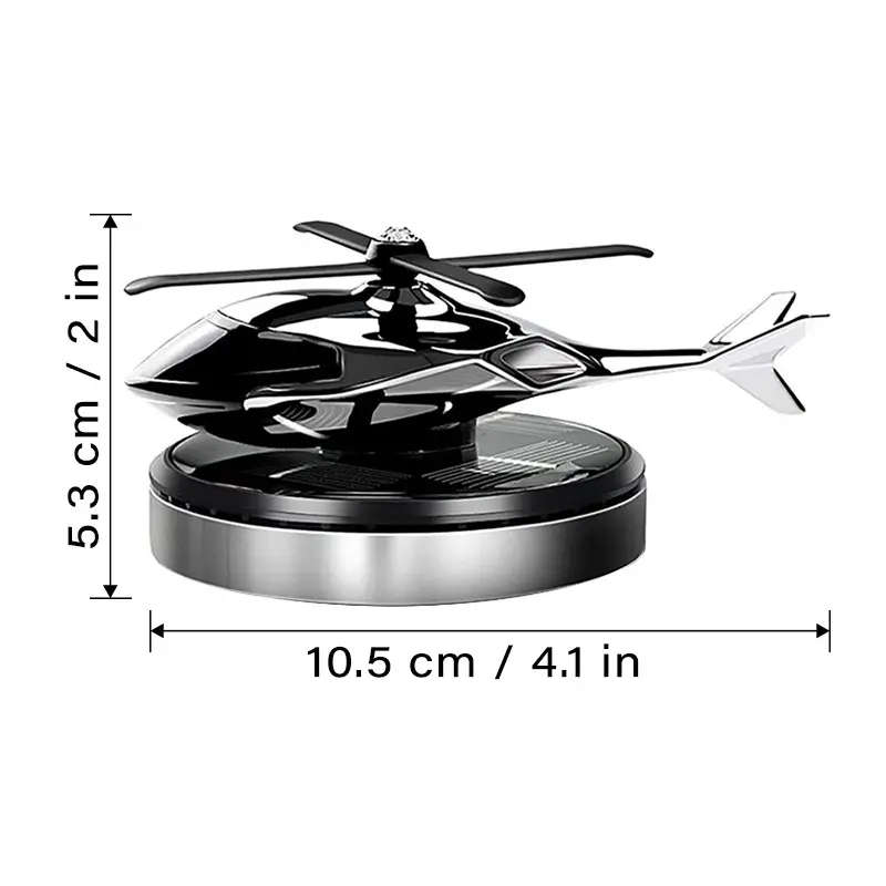 Solar Powered Helicopter Car Air Freshener