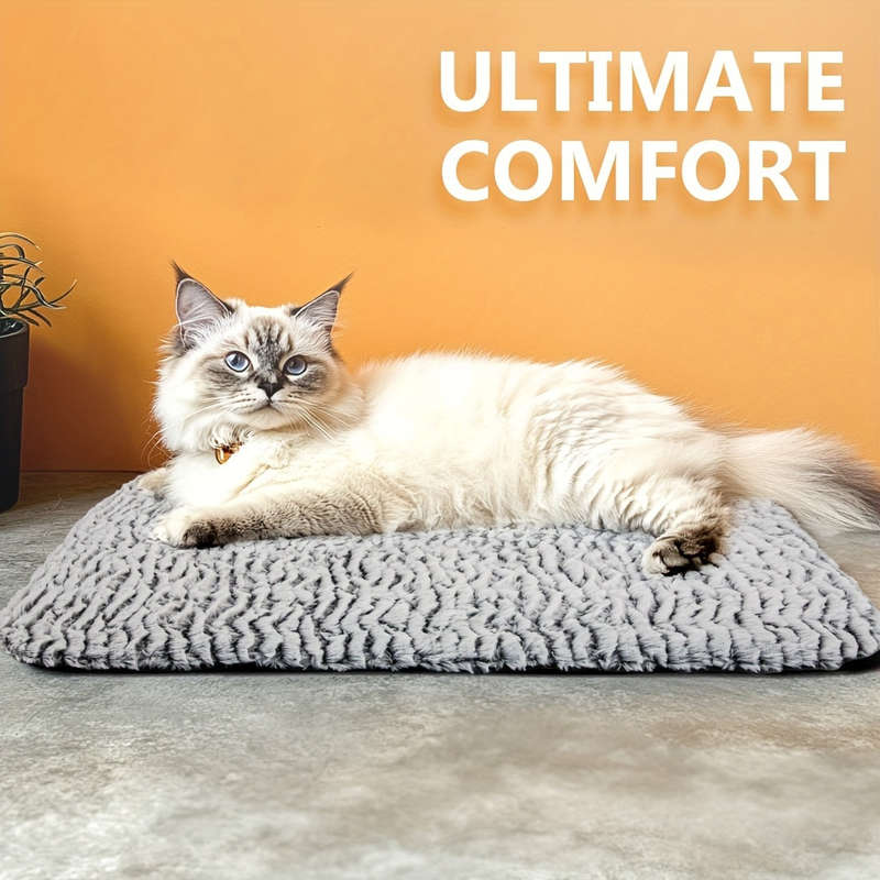 1PC Pet Mat White And Gray Size S  50.8cm X 39.88 cm