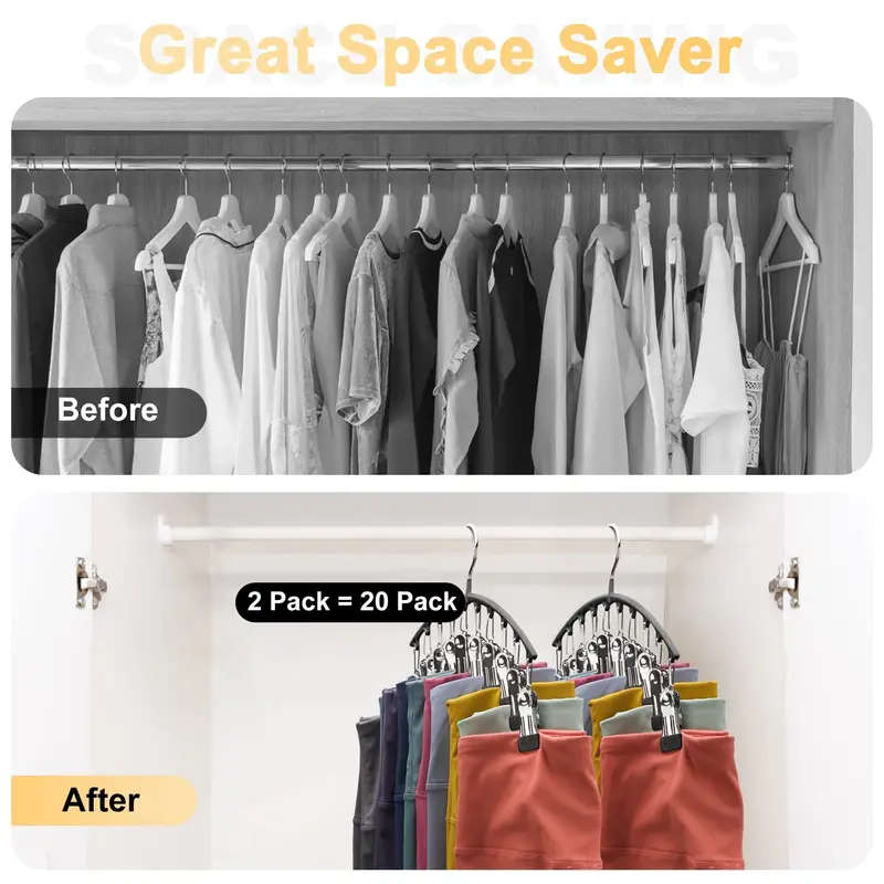 10 Pieces Clothespin Curved Metal Hanger