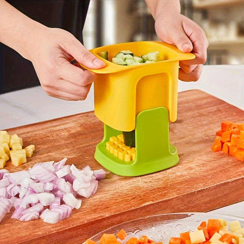 1Pc Capacity Manual Handheld Vegetable Chopper French Fries Maker Color Sent Randomly