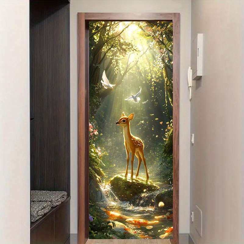 1Pc 77x200cm Door Window Sticker