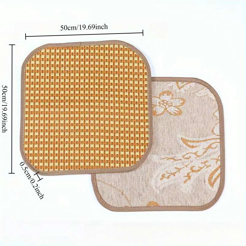 1piece Non Woven Rattan Mat Double Sided Cooling Pad