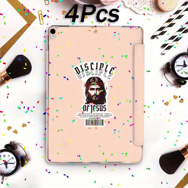 4Pcs Jesus Christian Themed Stickers