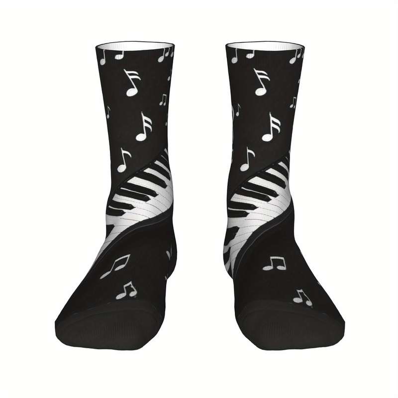1 Pair Black One Size Socks