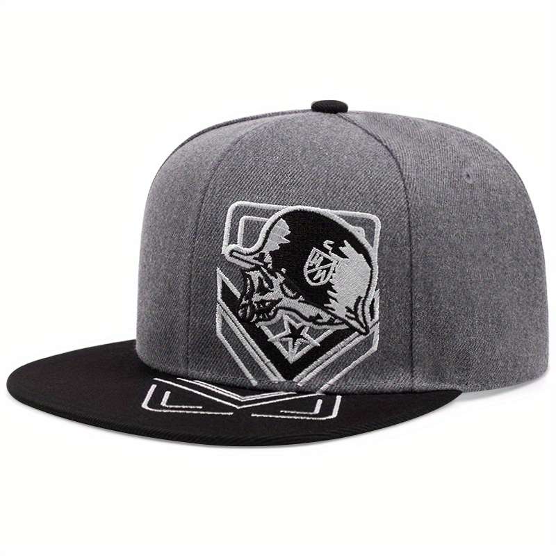1pc Gothic Baseball Cap Adjustable Snapback Breathable Unisex Outdoor Sports Hat with Red Whi