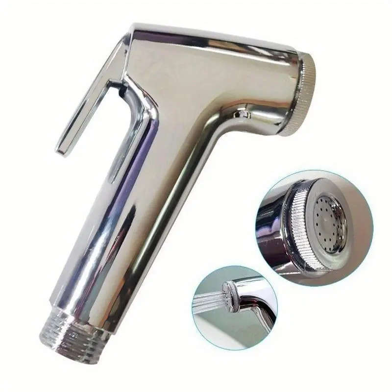 1pc Durable ABS Handheld Bidet Sprayer for Toilet Essential Bathroom Accessory with Nozzle