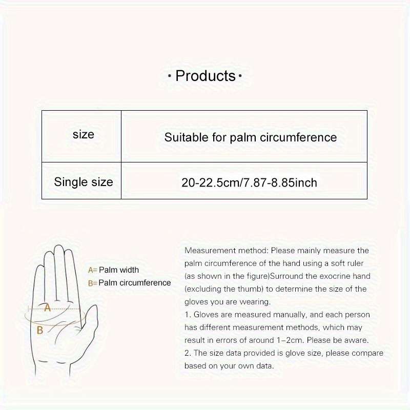 1 Pair Black PU One Size Outdoor Sports Gloves