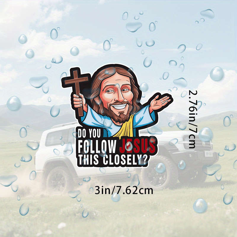 1pc Jesus Christian Themed Stickers