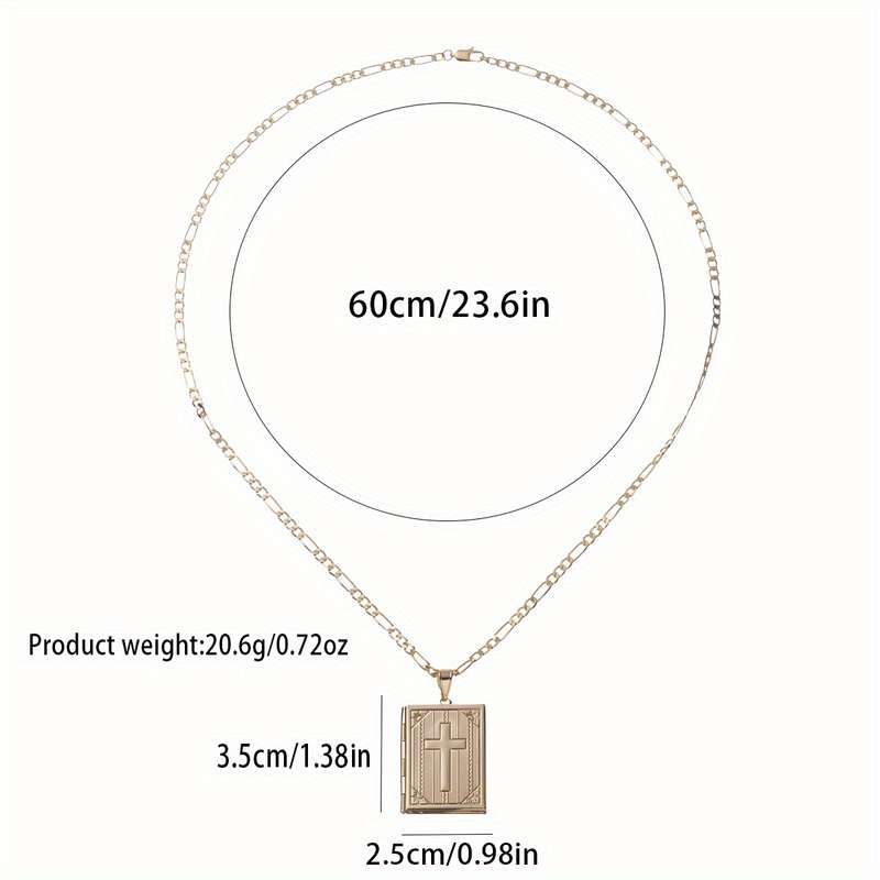 1 Piece Golden Jesus Theme Pendant