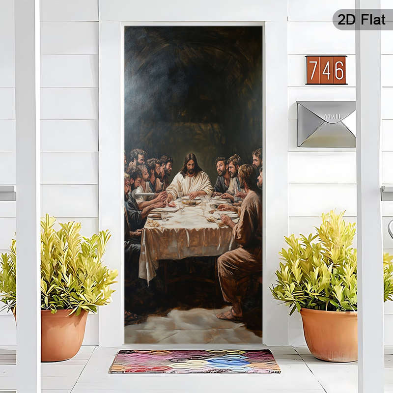 1pc 30.3x78.7 inches   77x200 cm   Jesus Christian Themed Stickers
