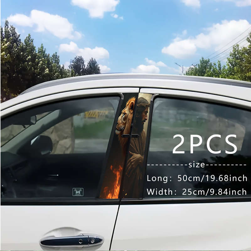 1pc Set Of 2 Pieces Jesus Christian Themed Stickers