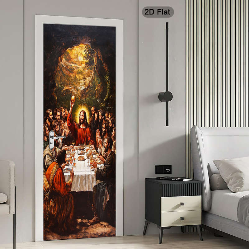 1pc 30.3x78.7 inches   77x200 cm   Jesus Christian Themed Stickers