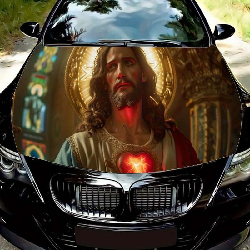 1pc Black Jesus Christian Themed Stickers