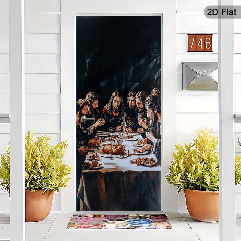 1pc 30.3x78.7 inches   77x200 cm   Jesus Christian Themed Stickers