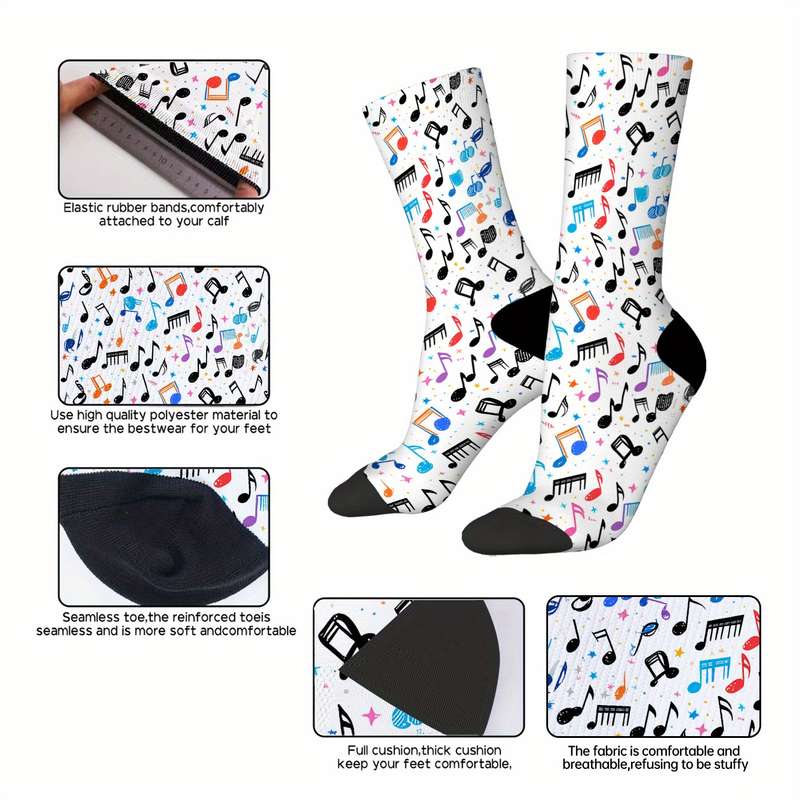 1 Pair Mixed Color One Size Socks