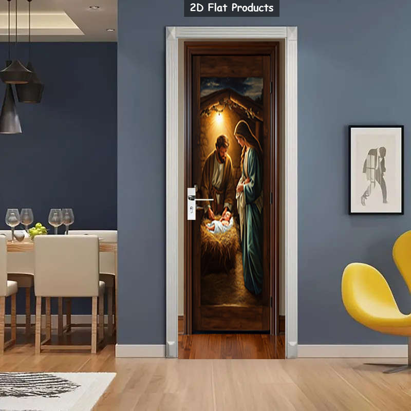 1pc 95.0x209.8cm Jesus Christian Themed Stickers