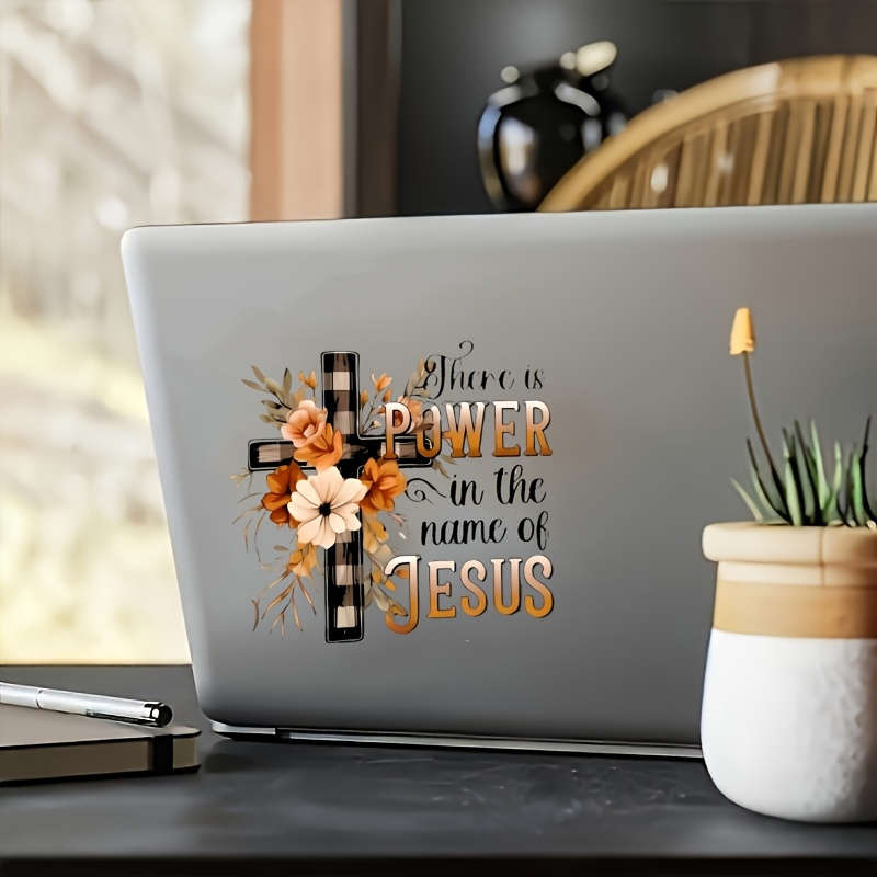 1pc   13.97cmx13.97cm Jesus Christian Themed Stickers