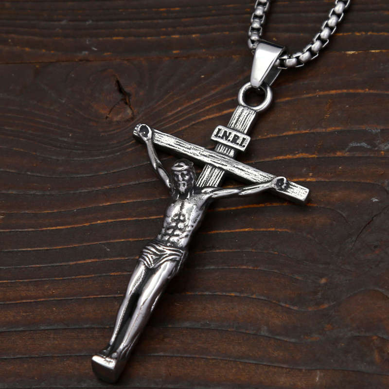 1 Piece Cross Necklace Jesus Theme Pendant
