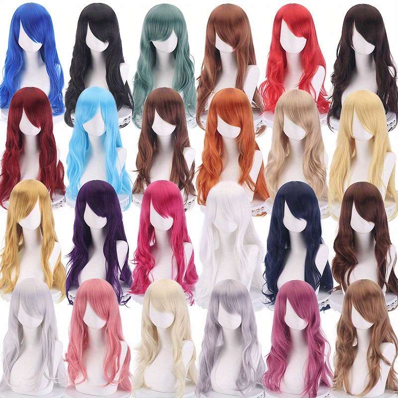 1Pc Blue 71.12cm Fashion Design Wig