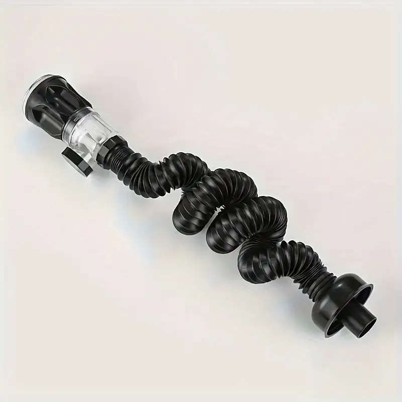 1pc Odor-Resistant Bathroom Sink Drain Kit with Expandable P-Type Elbow Durable Stainless Steel ABS